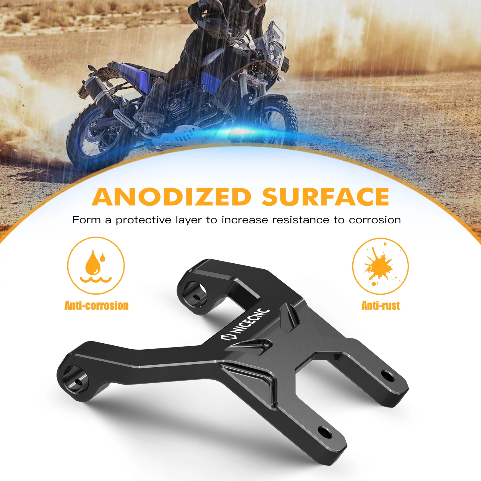 Für Yamaha Tenere 700 T700 XTZ 700 Tenere 700 2019-2023 NICECNC Windschutzscheibenversteller Halterung Windschutzscheibenhalter Armaturenbrett-Stabilisator – Detail 16
