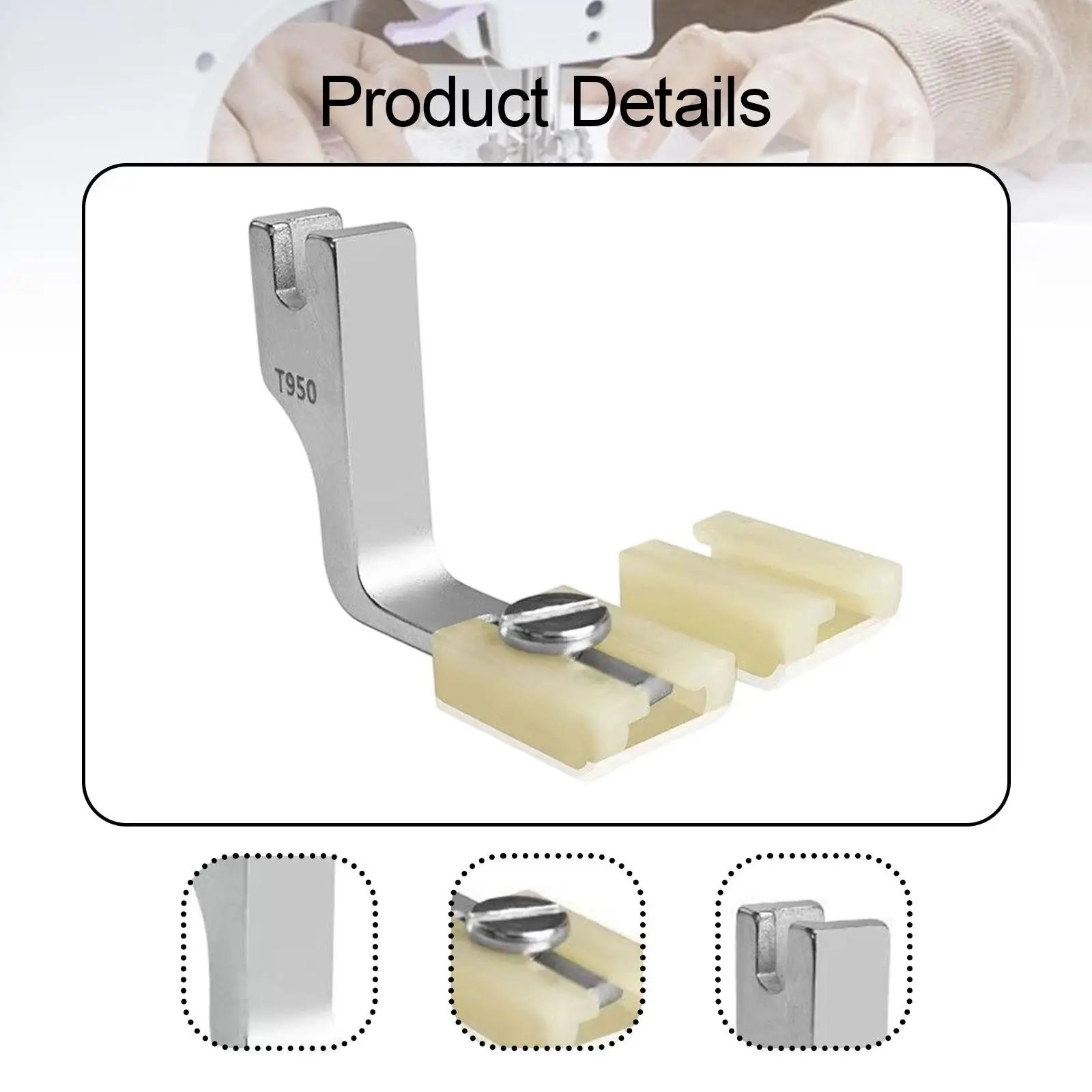 Presser Foot Closing Wrinkled Pleating Foot for Lockstitch Sewing Machine