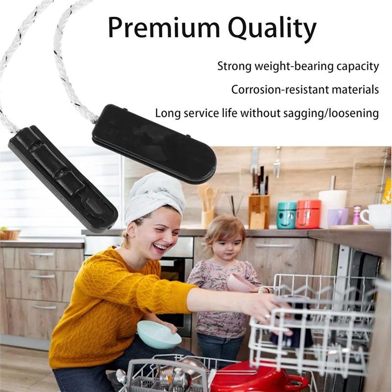 PORK-Dishwasher Door Hinge Cable For Dishwasher-4933DD3001B,4933DD3001A,2Pack Fits For Most Dishwashers