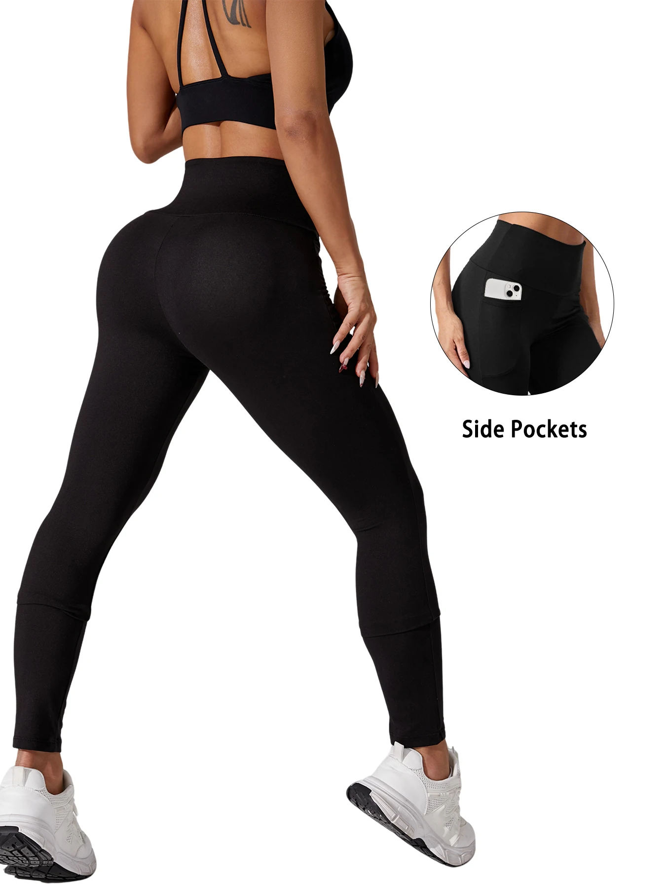 2er-Pack superweiche Damen-Leggings mit Taschen, hoch taillierte Bauchkontrolle für Yoga, Workout und lässige Loungewear-Komfort