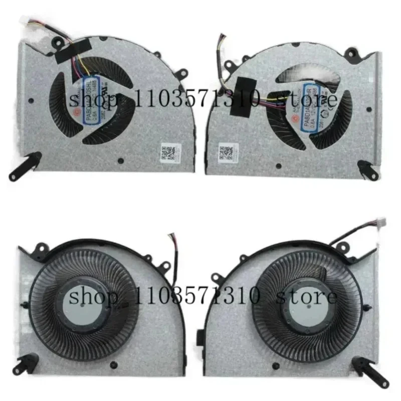 Cooler para MSI Stealth GS77 12UHS 12UGS MS-17P1 Novo Ventilador de Resfriamento Original para CPU de Laptop PABD1A010SHL 0.6A 12VDC N485 PABD1A010SHR N4