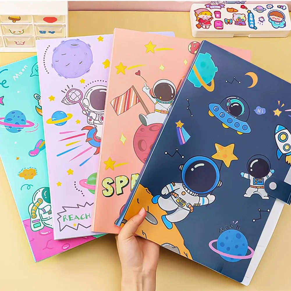 

Classified Bag File Bags Large Capacity Astronaut File Folder PVC Document Bags Stationery Holder File Folder Organizer