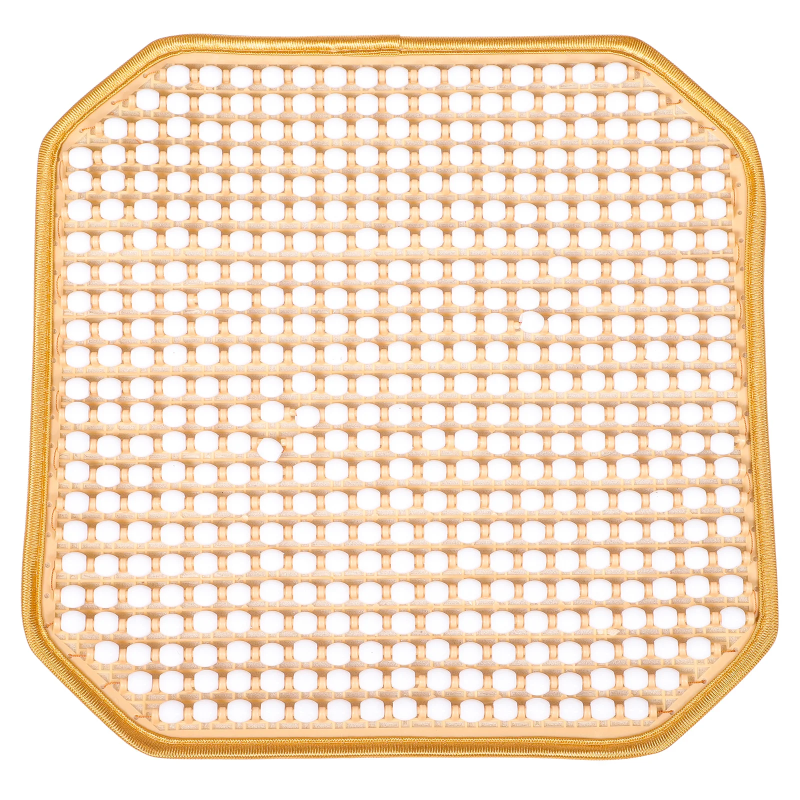 

Cooling Resin Jade Seat Cushion Breathable Office Chair Pad for Desk Multi-Function Summer Comfort Portable Universal