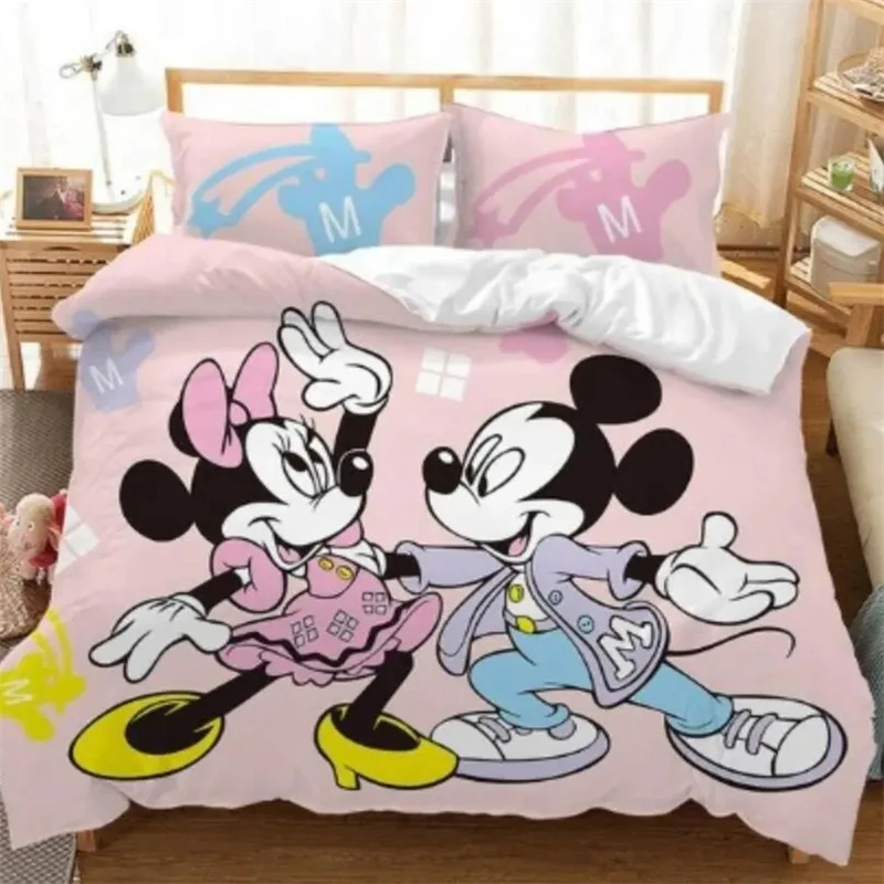 

Duvet Cover Minnie Multicolor Cute Teenagers Children Adult Room Cartoon Bedroom Decoration Bedding Set Single Double Queen