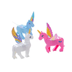 Bloques de construcción de unicornio, Mini figuras de acción, juguete de ladrillos, novedad de 2024