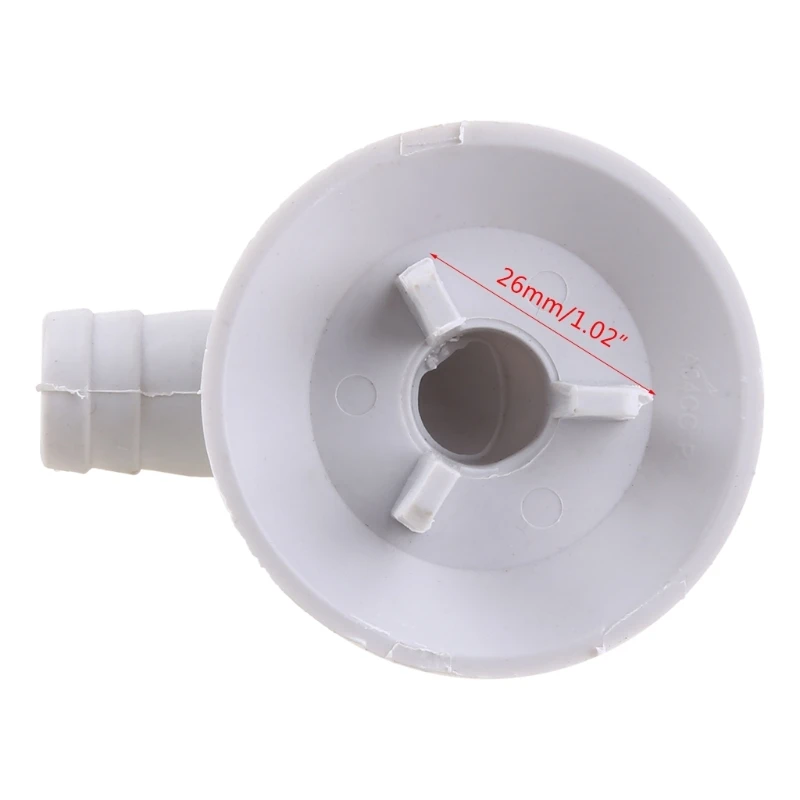 For Air Conditioner System Drain Hose Connector Elbow 26mm/1.02in Three-jaw Drain Hose Nozzle No Leaking High Tightness