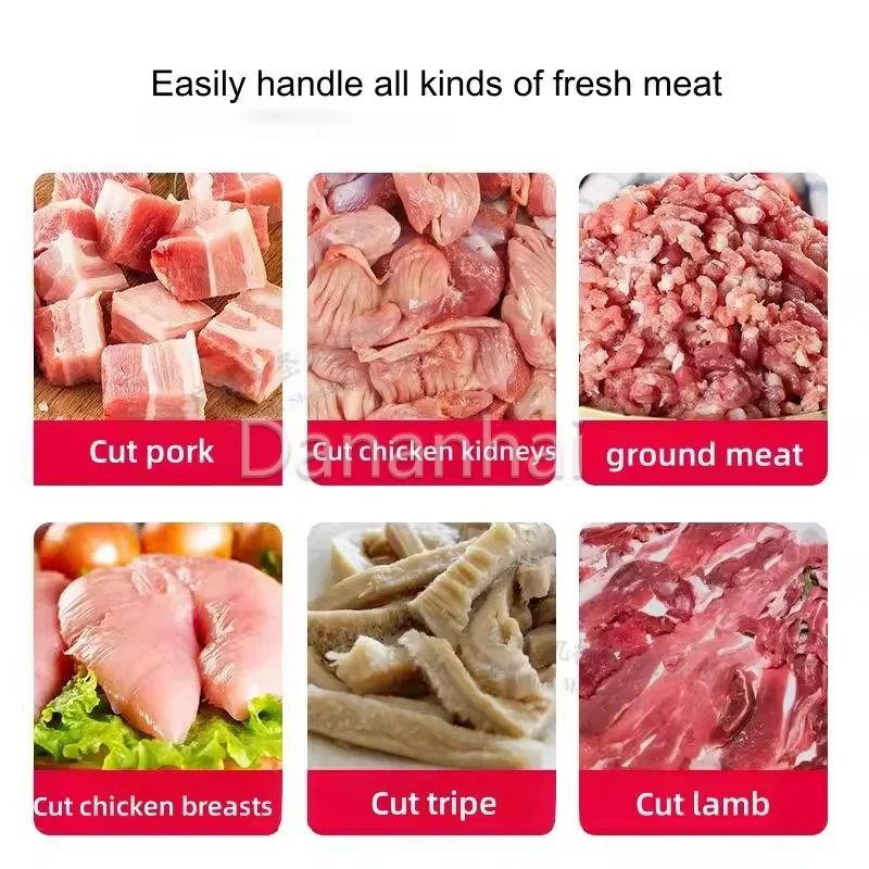 Vertical Multifunctional Meat Grinder, Commercial High-Power Frozen Meat Cutting Machine