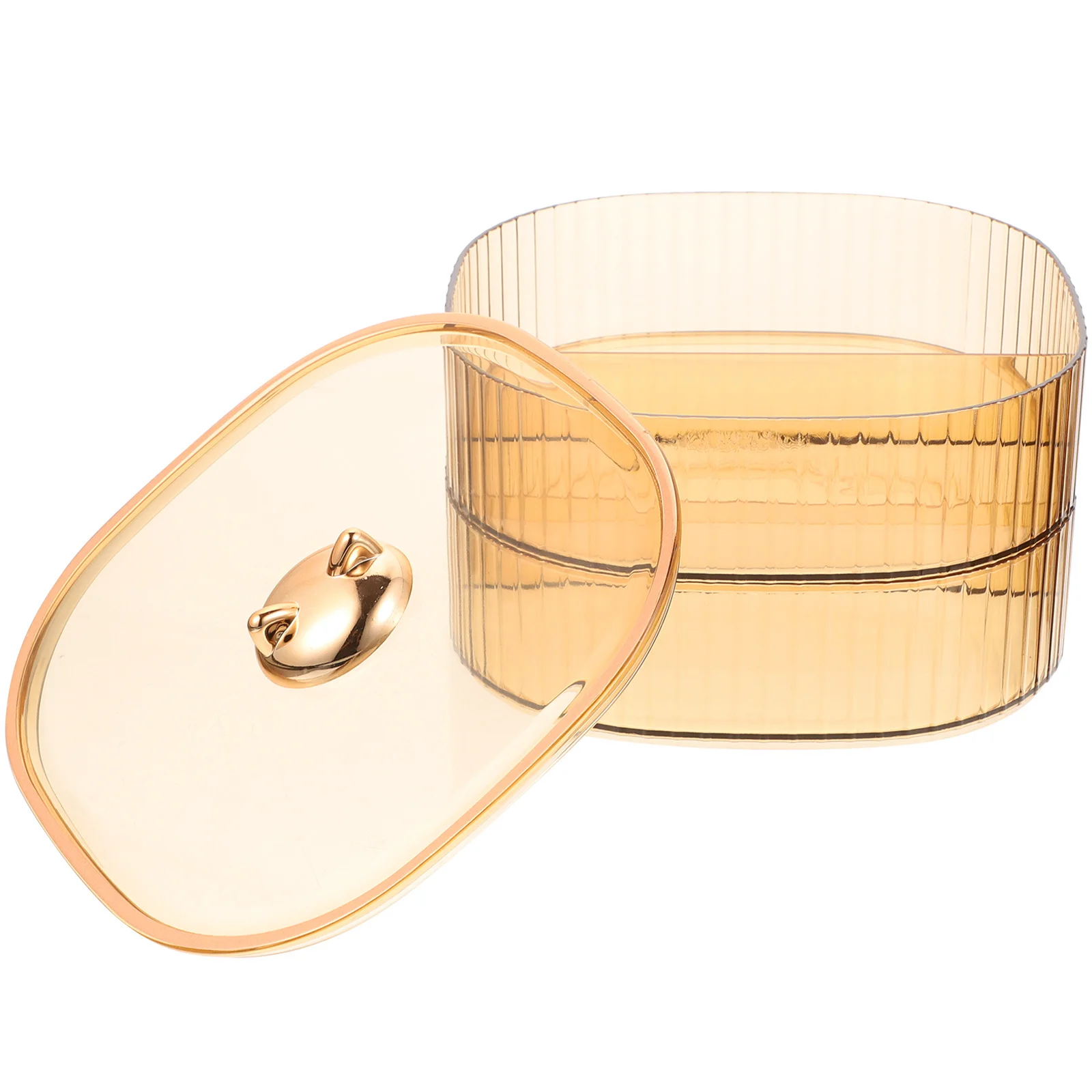 

Multi-Layer Snack Plate Candy Tray Storage Box with Lid Premium Compartment Design for Dry Fruit Nuts Chocolate Dessert Serving