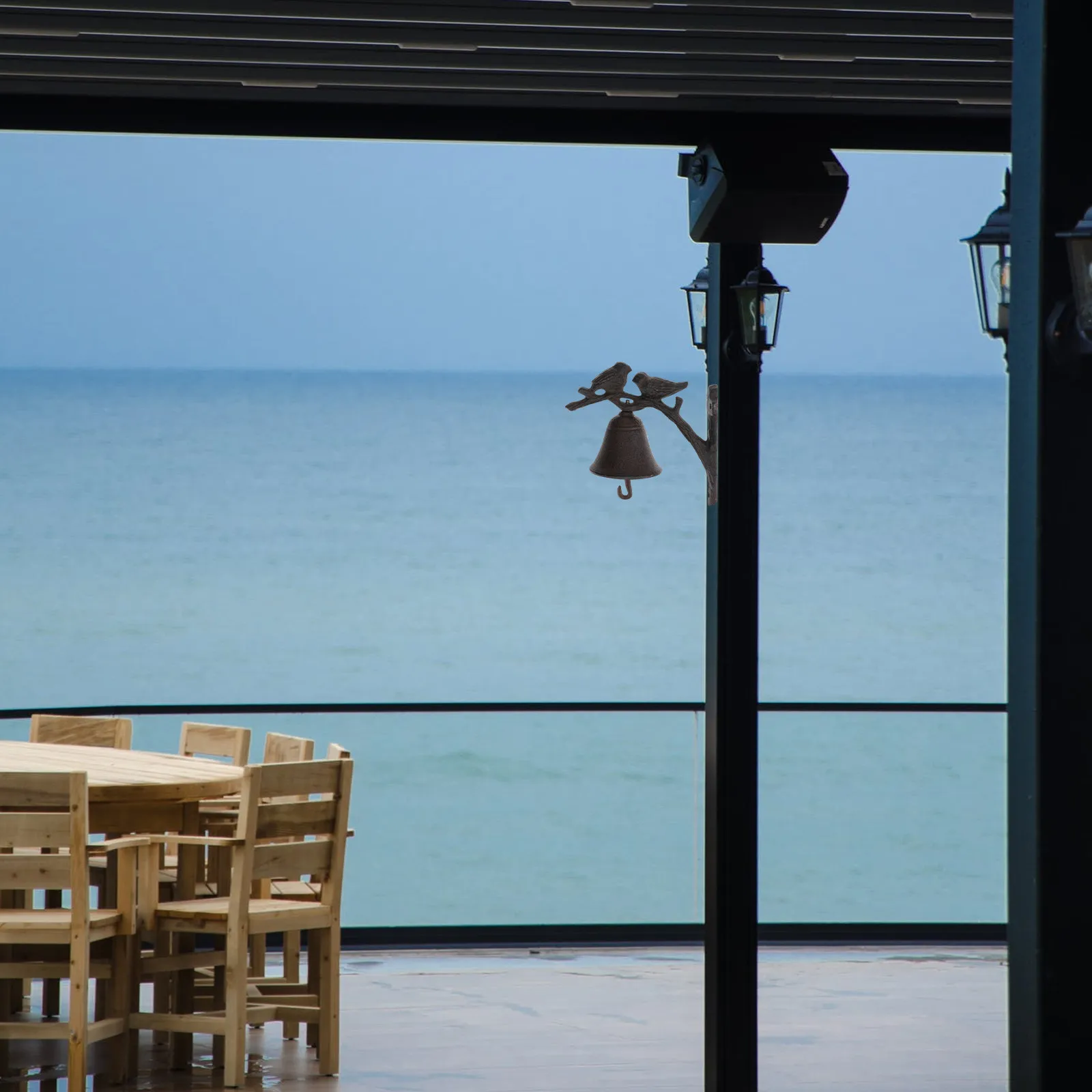 

1 шт. Винтажный чугунный дверной звонок с дизайном «Парные птицы», настенный, для сада, двора, патио, виллы, фермерского дома