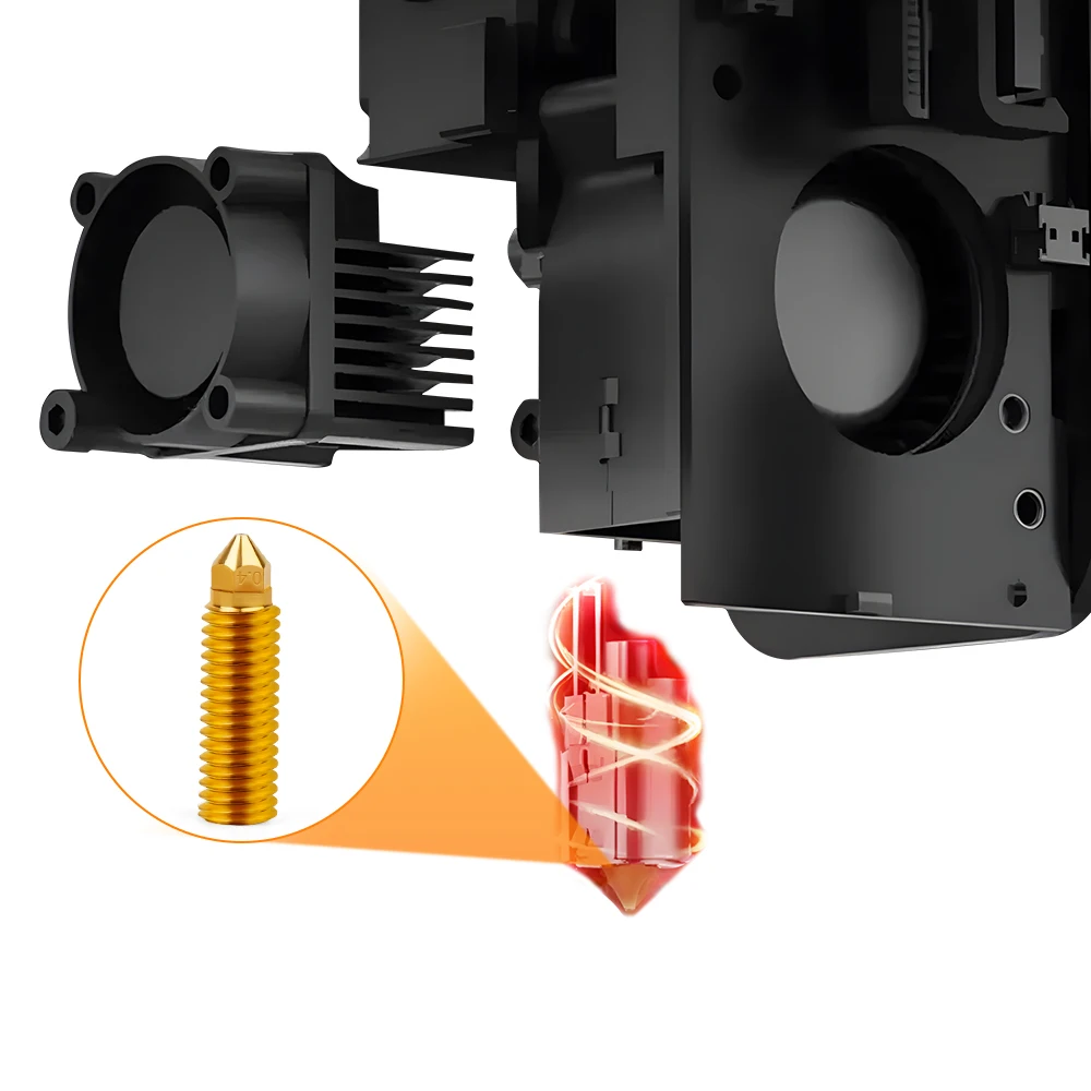 真ちゅう製の火山ノズル3Dプリンター部品、砲兵ワインダー用ノズルx3x4プラスプロ、0.4mm、1個、2個、3個、5個、10個