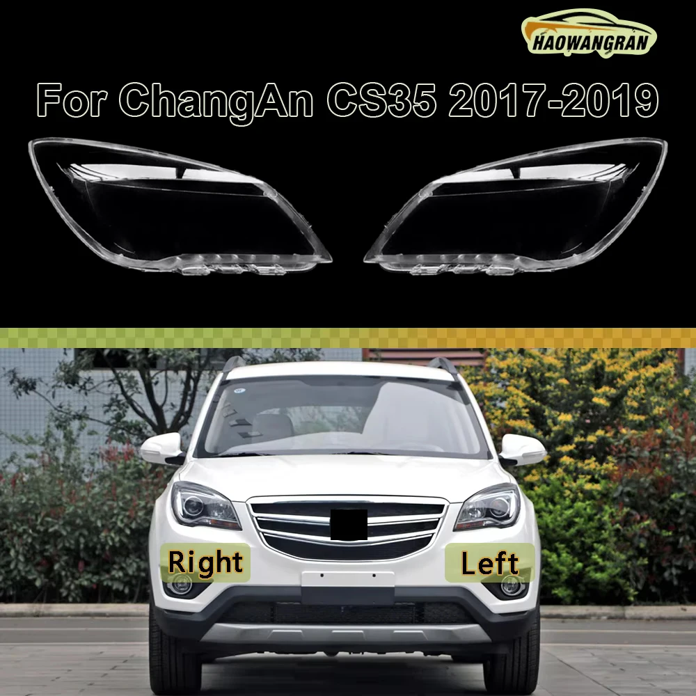 

For ChangAn CS35 2017 2018 2019 Transparent Headlamp Cover Headlight Mask Lampshade Lamp Shell Plexiglass Replace Original Lens