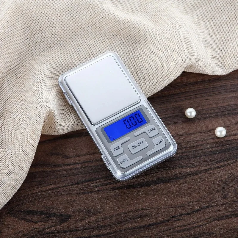 Three pieces per set Stainless Steel Digital Pocket Jewelry Scale 0.01g 0.1g Precision Mini Gem Weigh Scale Multiple Capacity
