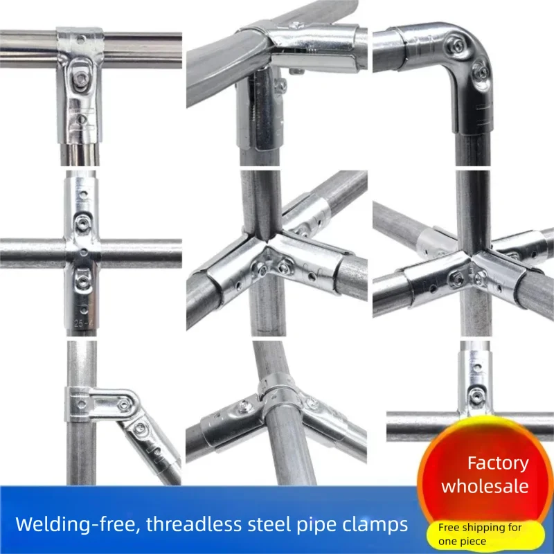 

Stainless Steel round Pipe Cross Buckles Iron Pipe Joints for Clothing Cabinet 20/25/32mm Diameter Connector Joint