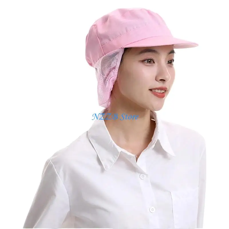 

T21F Convenient Headwear for Cook Breathable Hairnet Chefs Bonnet for Adult/Kids