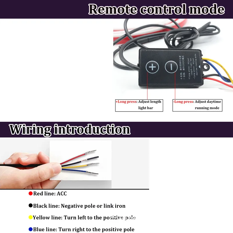 Scan Starting Car Dynamic Hood Lights Strip Turn Signal Light Car Ambient Daytime Running Light Flexible DRL Hood Light Strip