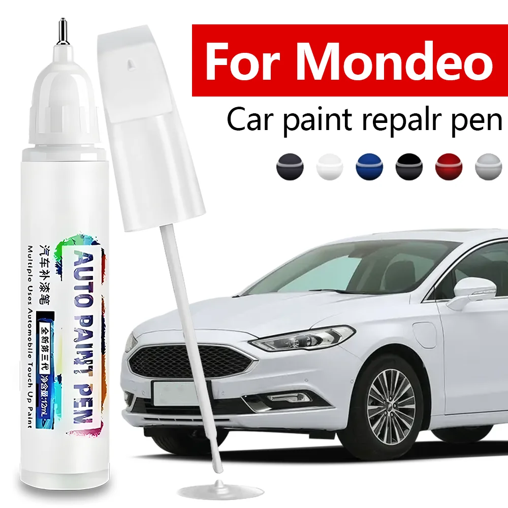 12ML Paint Repair Pen For Ford Mondeo 2000-2025 CD334 CD391 CD541 Black UM JAYC White 5BWG VJ Gray Blue Gray 2PNC Silver 22V