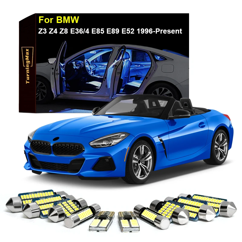 

Canbus Interior Lighting LED Bulbs Package Kit For BMW Z3 Z4 Z8 E36/4 E85 E89 E52 1998-Now Indoor Lamps Lights Car Accessories