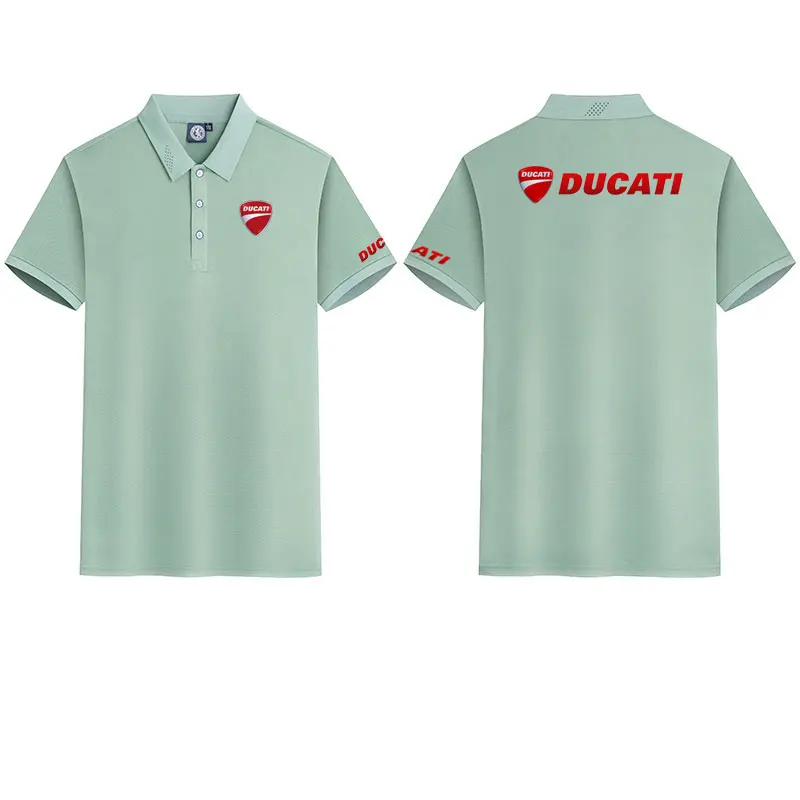 Ducati Racing motorcycle collared POLO shirt cycling suit for men and women summer top short-sleeved T-shirt motogp fan clothing view 3