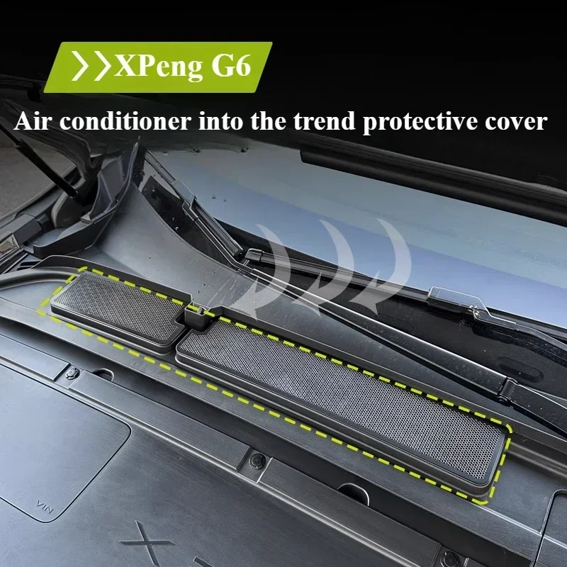 

For Xpeng G6 Water Guide Tank Protective Cover Head Air Conditioner Intake Trend Filter Element Insect-proof Mesh Accessories