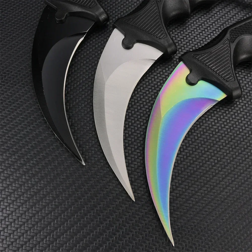 CSGO Counter Strike Claw Fixed Blade Knife 5Cr13Mov Steel ABS Handle Outdoor Tactical Hunting Survival Knives Pocket EDC Tools