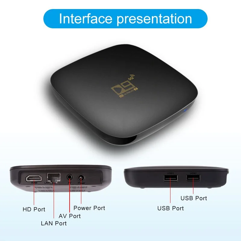 TV Box Android 10 D9 5G Last System  Amlogic S905 L2 Bluetooth 4.1 4K HDR Video Media Playerer Home Theater 128G BYIW IPTV