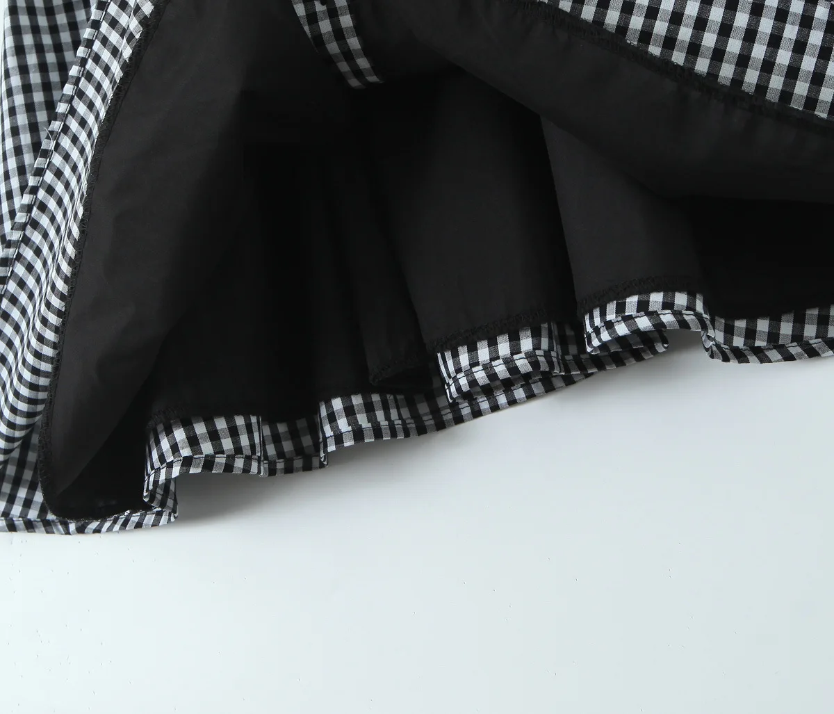 Zeyla Zomerjurk Spaghettibandjes Geruite V-hals Knoop Mouwloos A-lijn Mini Mode Nieuwe Slanke Taille Dagelijkse Vakantie Outfit