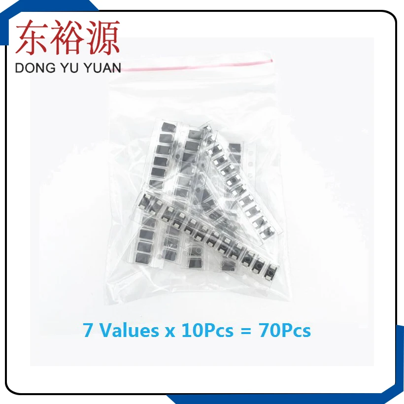 7 Values*10pcs=70pcs SMD Diode Kit  M1 (1N/IN4001) +  M4(1N/IN4004)+ M7 (1N/IN4007) + SS14 + USIM US1M+RSIM RS1M+ SS34