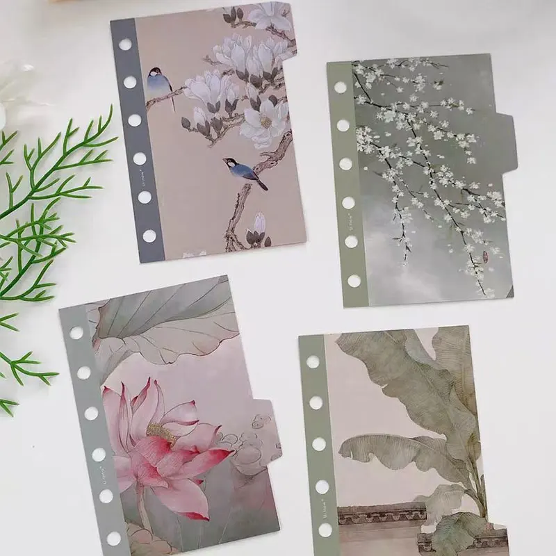8Sheets/Lot A7 M5 Index Page Classification Refill Loose Leaf Notebook Handbook Separator Office Planner Accessories