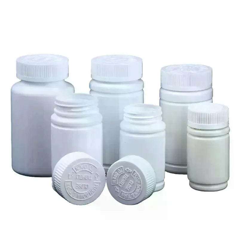 Vials 10pcs 20 225ml Pill Tablet Capsule Solid Powder Portable Containers Plastic Hdpe White Empty Seal Bottles