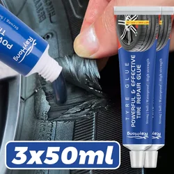 Car Tire Repair Adhesive Rubber Tire Side Wall Cracks Scratches Repair Adhesive Tyre Puncture Repair Tools Black Instant Glue