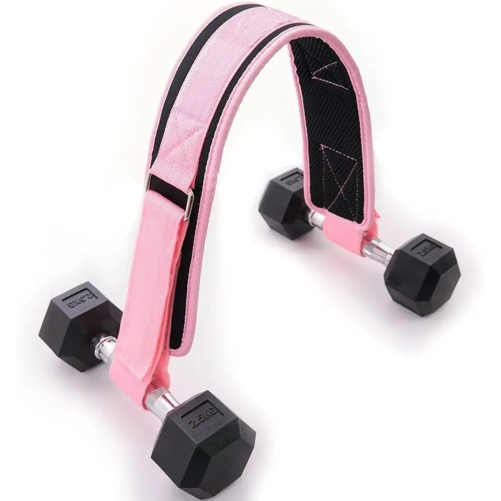 Cinturón de empuje de cadera fácil de usar, cinturón ajustable con mancuernas de grado profesional, mejora la fuerza, cinturón de entrenamiento de cintura antideslizante, entrenamientos en el hogar