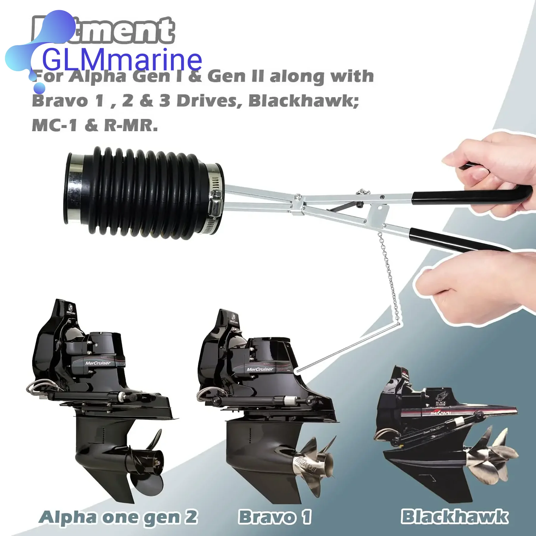 45497A1 Bellows Expander Tool Compatible with Mercruiser Alpha One Gen 2 Bravo 1 2 3 Sterndrive Engines 8M0096108 Sierra 18-9847 image 2