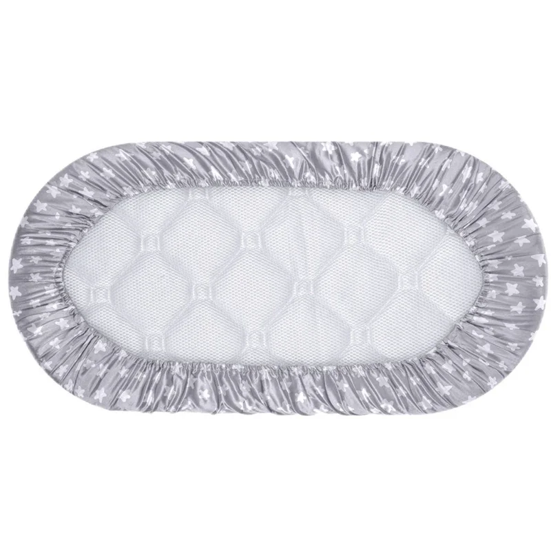 통기성 아기 요람 시트 탈부착 가능한 맞춤형 요람 시트 교체 매트 커버 신생아 유아용 요람