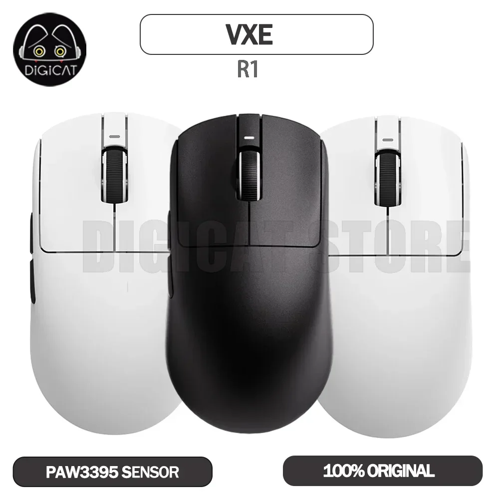 VXE Dragonfly R1 Series 2.4G Wireless Mouse R1 Pro Max Lightweight PAW3395 Custom FPS Gaming Mouse For Win Mac Linux Mice Gifts