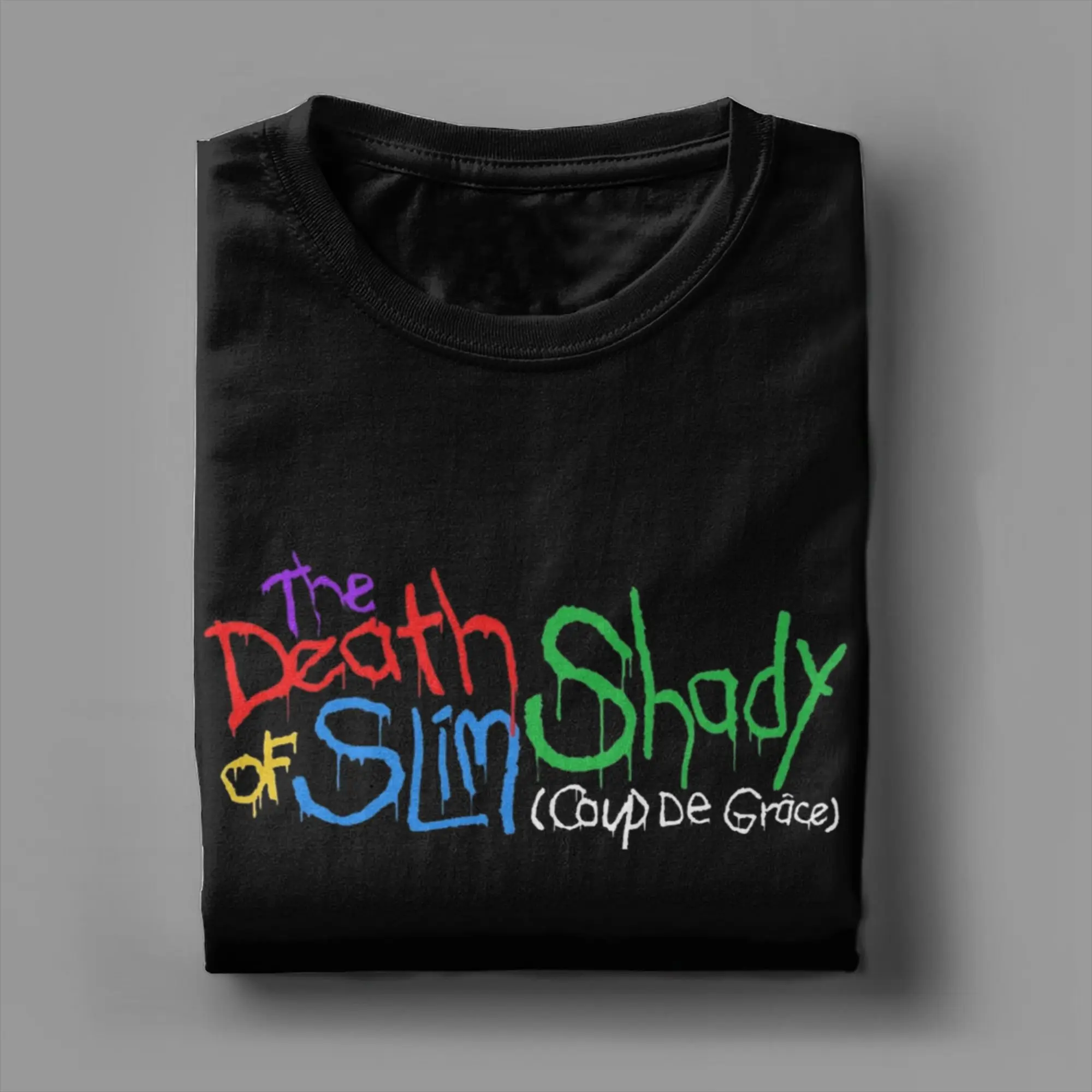 موت سليم شادي ايمينيم تي شيرت الصيف Harajuku تي شيرت الرجال القطن س الرقبة ملابس كبيرة الحجم قصيرة الأكمام Y2K مضحك القمم