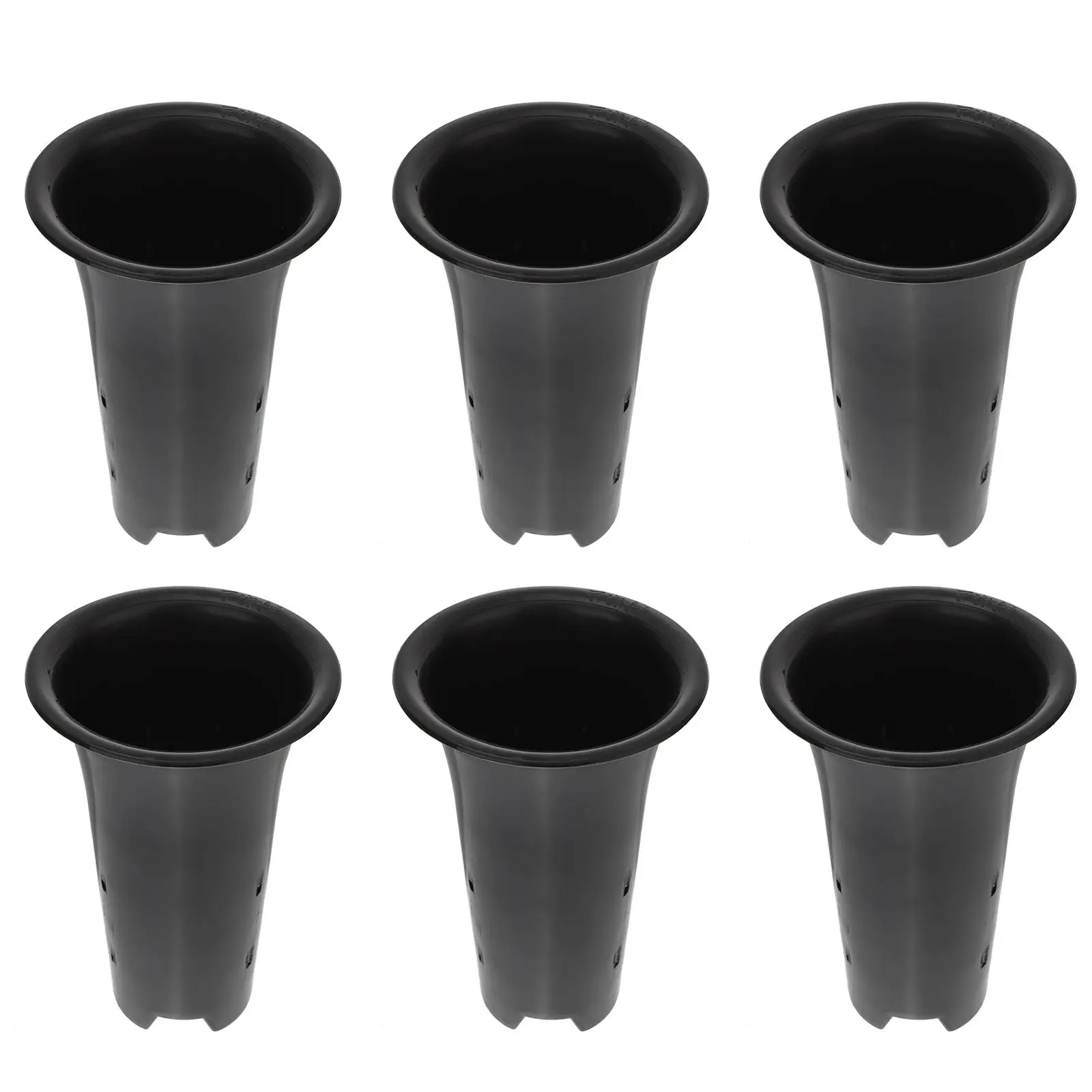 

6 Pcs chid Planters Tall Garden Pots Outdoor Lightweight Durable Breathable PP Drainage Stackable Flower Containers Nursery
