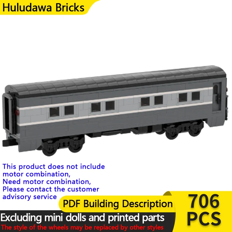 Модель городской автомобиль MOC, строительные кирпичи T21, Нью-Йоркский пассажирский поезд, автомобиль, модульная технология, детские праздничные подарки, сборные игрушки, костюм