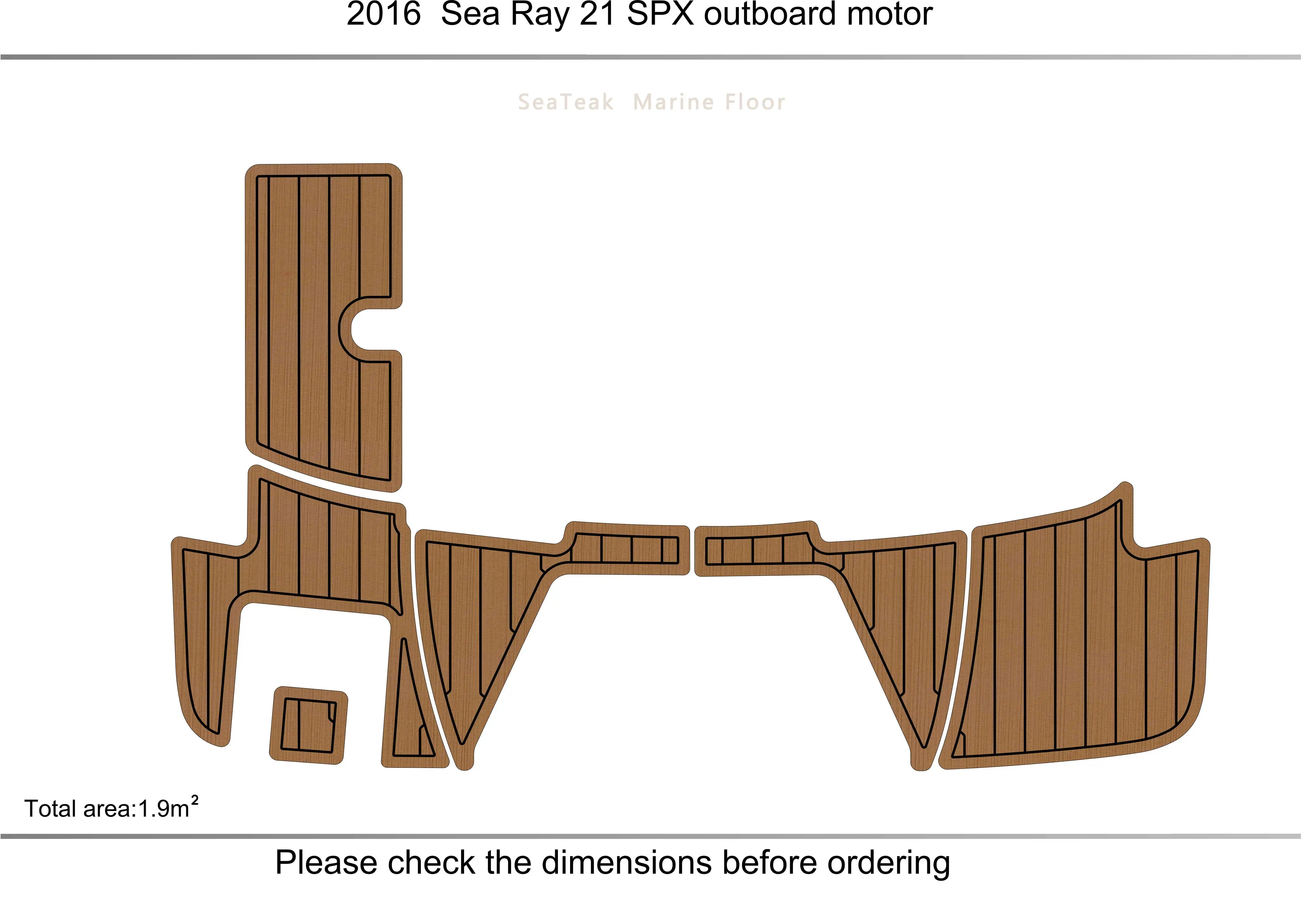 

2016 searay 21 SPX outboard motor SP swimming platform 1/4" 6mm EVA FAUX Water Ski Yacht Fishing Boat Non-slip mat floor