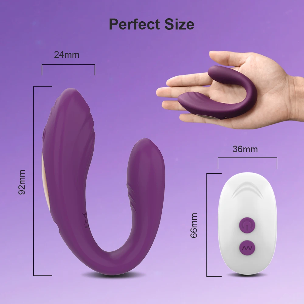 Remote Control Vibrator Female U Type Vibrator Clitoris Stimulate G-Spot Vagina Massage Female Masturbation Sex Toys for Women - Image 4