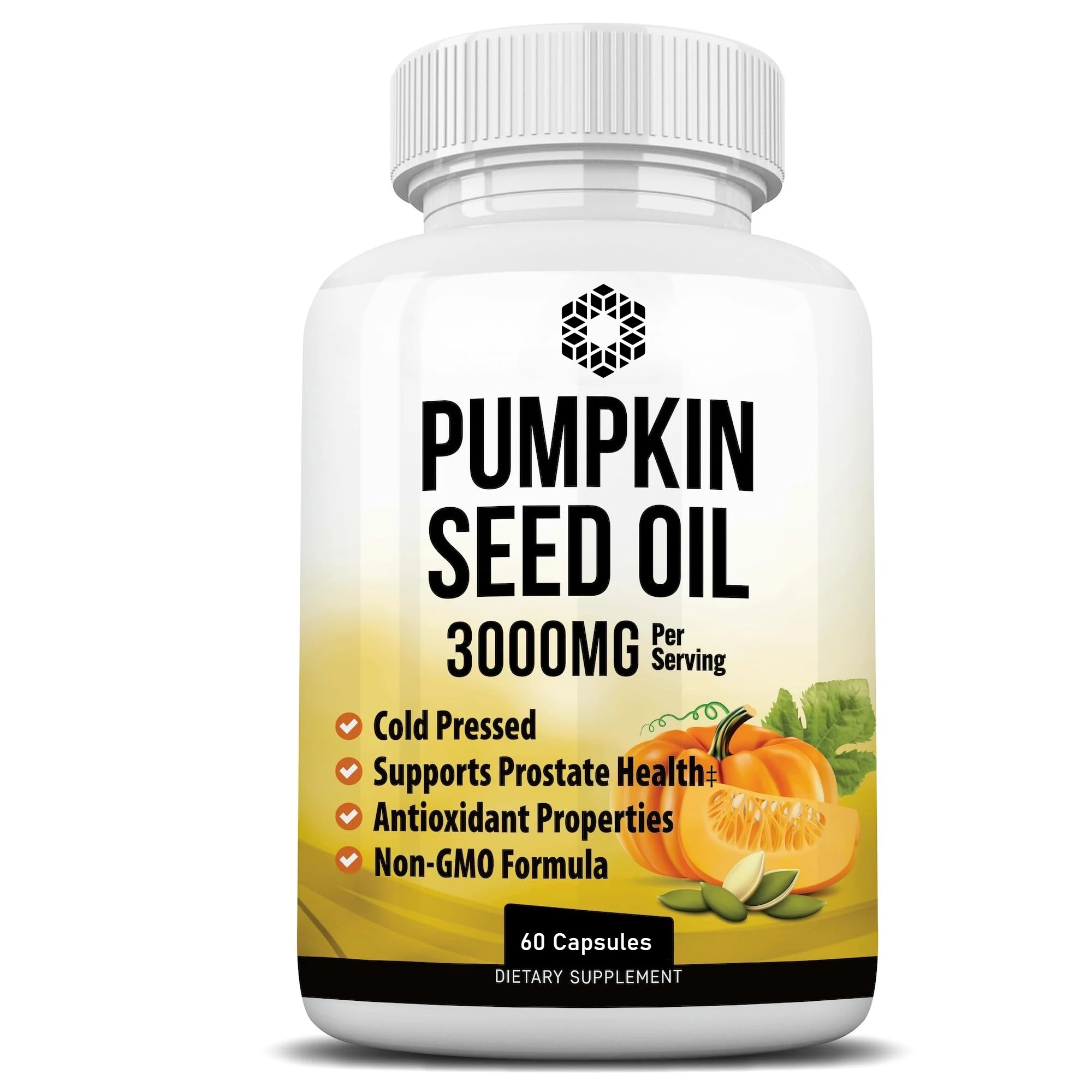 Pumpkin Seed Oil, Supports Prostate and Urinary System Health, Hair Care, Anti-Hair Loss, Men's Health