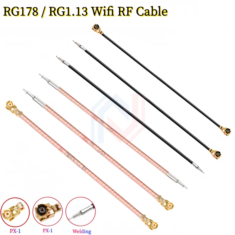 

RG178 / RG1.13mm Wifi RF Cable U.FL Weld joint/PX-1 Double End Jumper Antenna Extension Coaxial Cable
