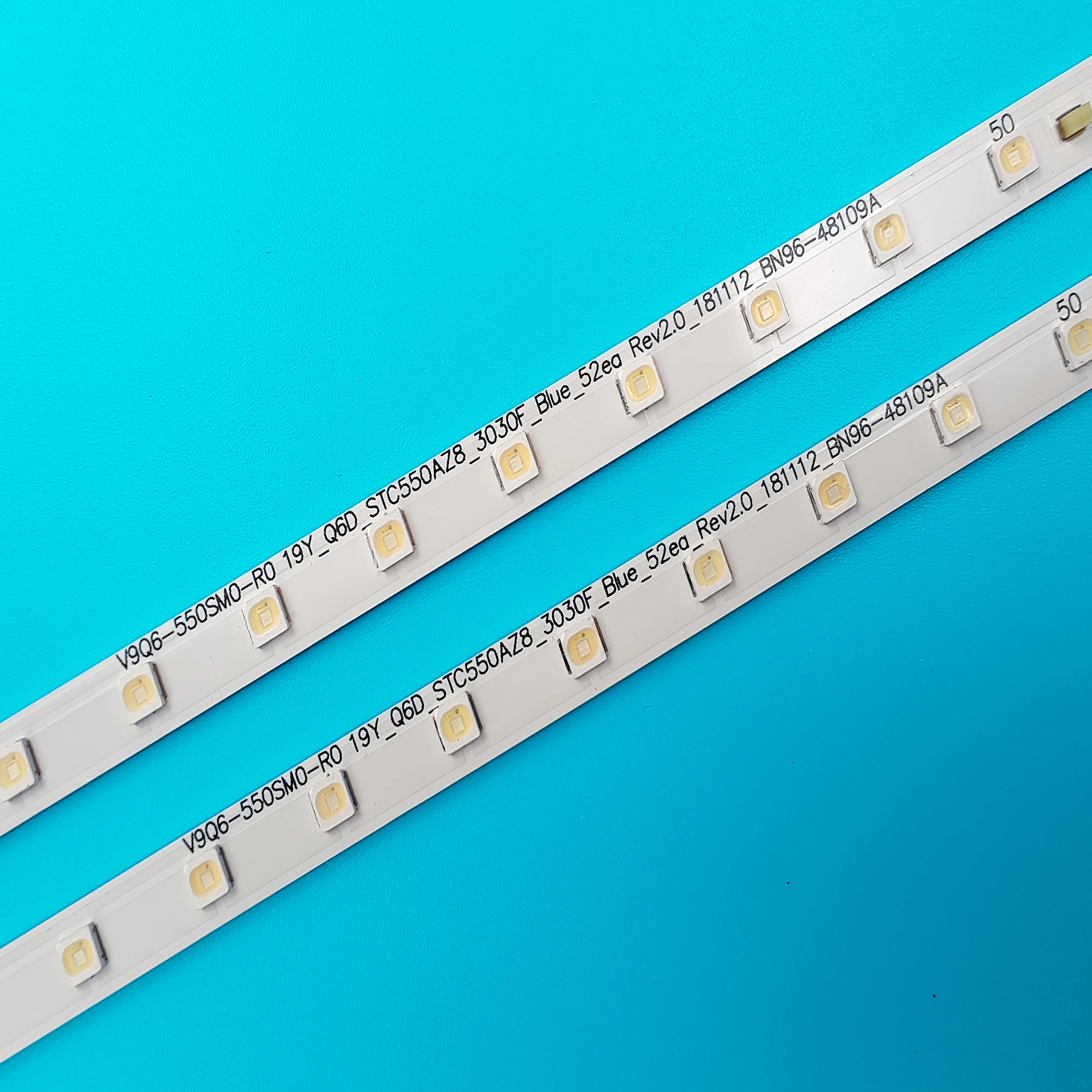 Kit 20pcs LED bar For Samsung QE55Q67RAT QN55Q60RAF QN55Q60RAG QN55Q60 BN61-16156A V9Q6-550SM0-R0 19Y_Q60_STC550AZ8 BN96-48109A