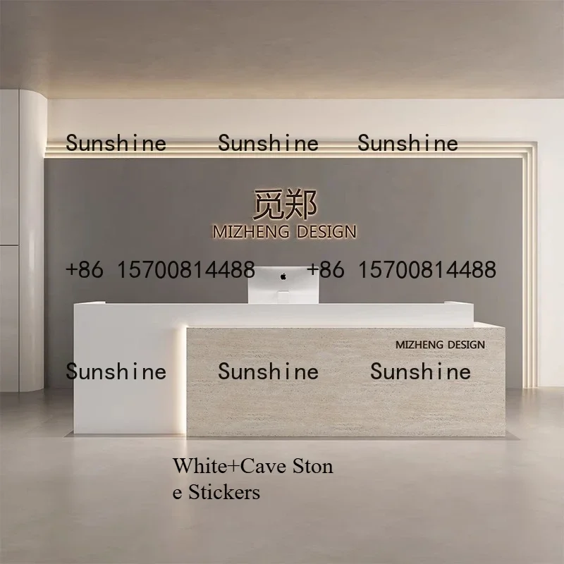 

Simple beauty salon checkout page clothing barber shop table paint yoga studio company reception deskT