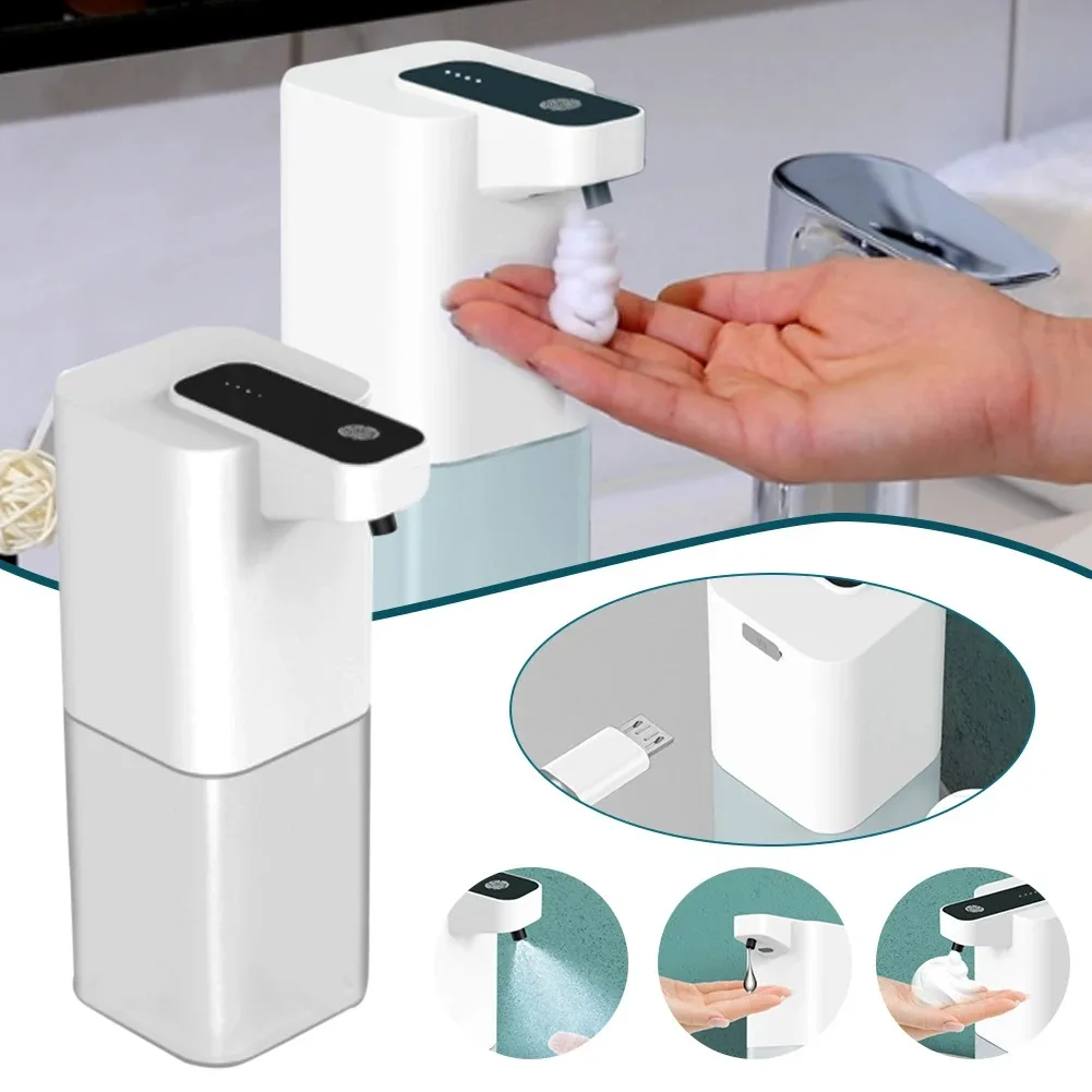 

Automatic Soap Dispenser USB Rechargeable Foaming Touchless Hand Free Portable Foam Liquid Soap Dispenser For Bathroom Kitchen.