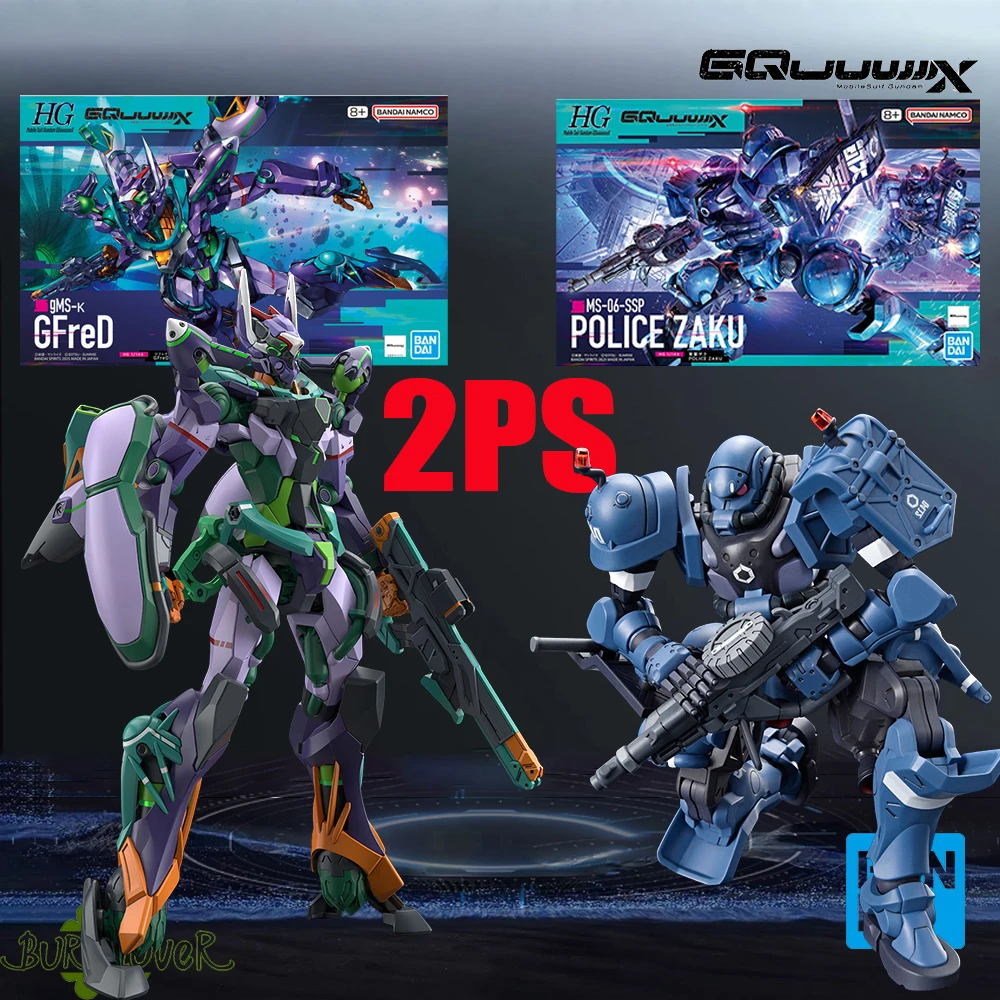 

В наличии BANDAI HG Мобильный костюм Gundam GQuuuuuuX GFreD gMS-abu POLICEI ZAKU MS-06-SSP Фигурки Высококачественные коллекционные игрушки
