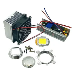 100Watt High Power White LED Chip + 100W Heatsink Cooler+100W LED Driver+100W 44mm Led lens Kit