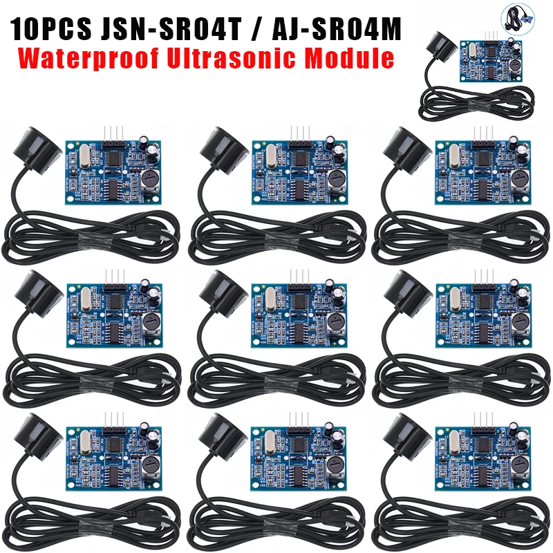 XZG Waterproof Ultrasonic Module JSN-SR04T/AJ-SR04M Water Proof Integrated Distance Measuring Transducer Sensor for Arduino 1-10