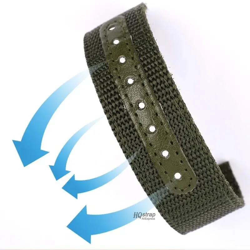 Leather Nylon Watch Band 18mm 20mm 22mm 24mm Universal Straps Replacement Strap Men Women Wristband Sport Bracelet Accessories