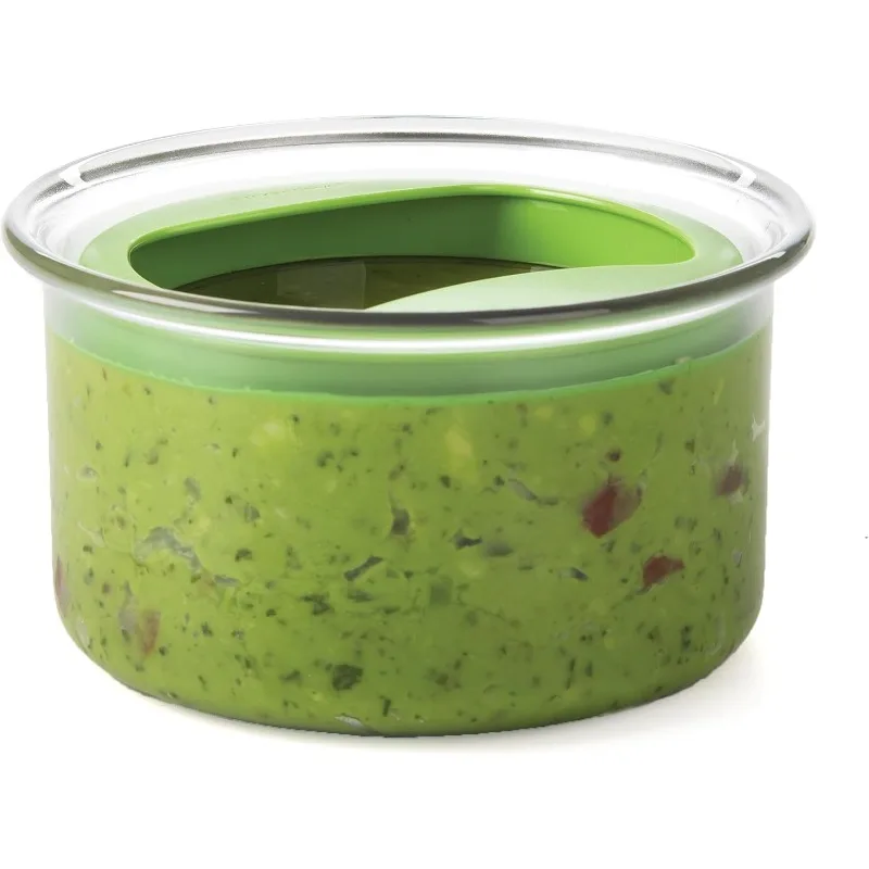 

Fresh Guacamole Plastic Kitchen Storage Container with Air Tight Lid (Green)