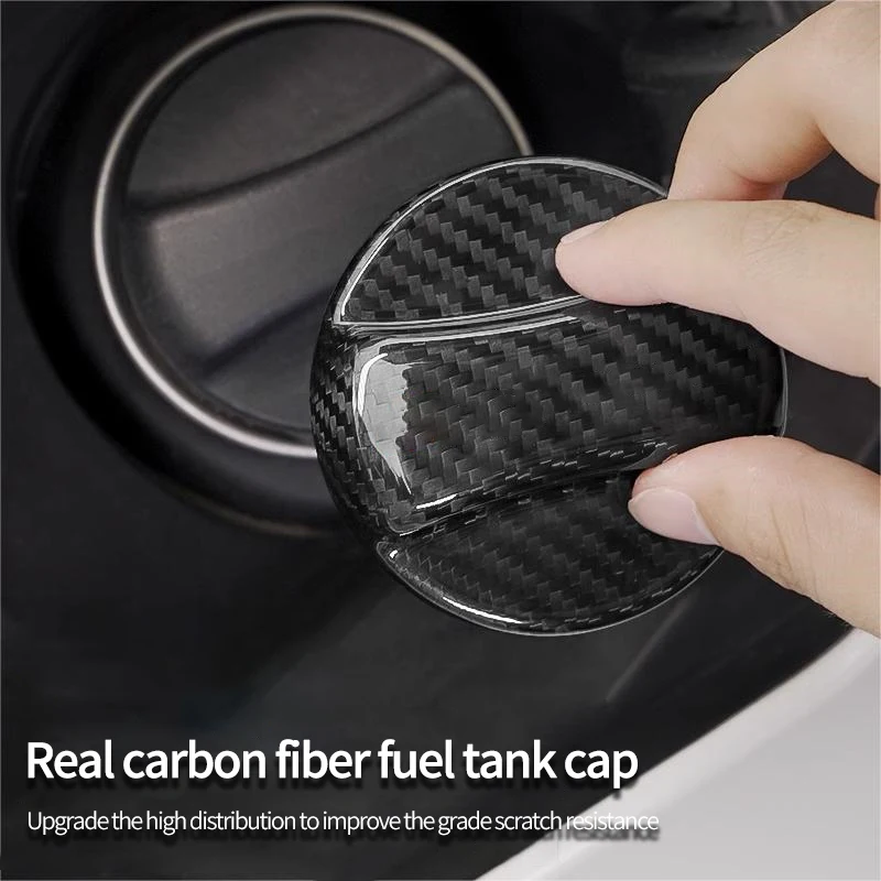 Carbon fiber fuel tank cover trim For Volkswagen VW Golf 7 7.5 Golf 8 MK7 MK8 Sagitar Magotan Auto accessories